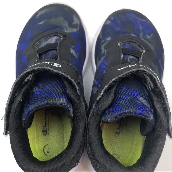 Champion Camo Velcro Sneakers Sz 7 - Picture 2 of 7